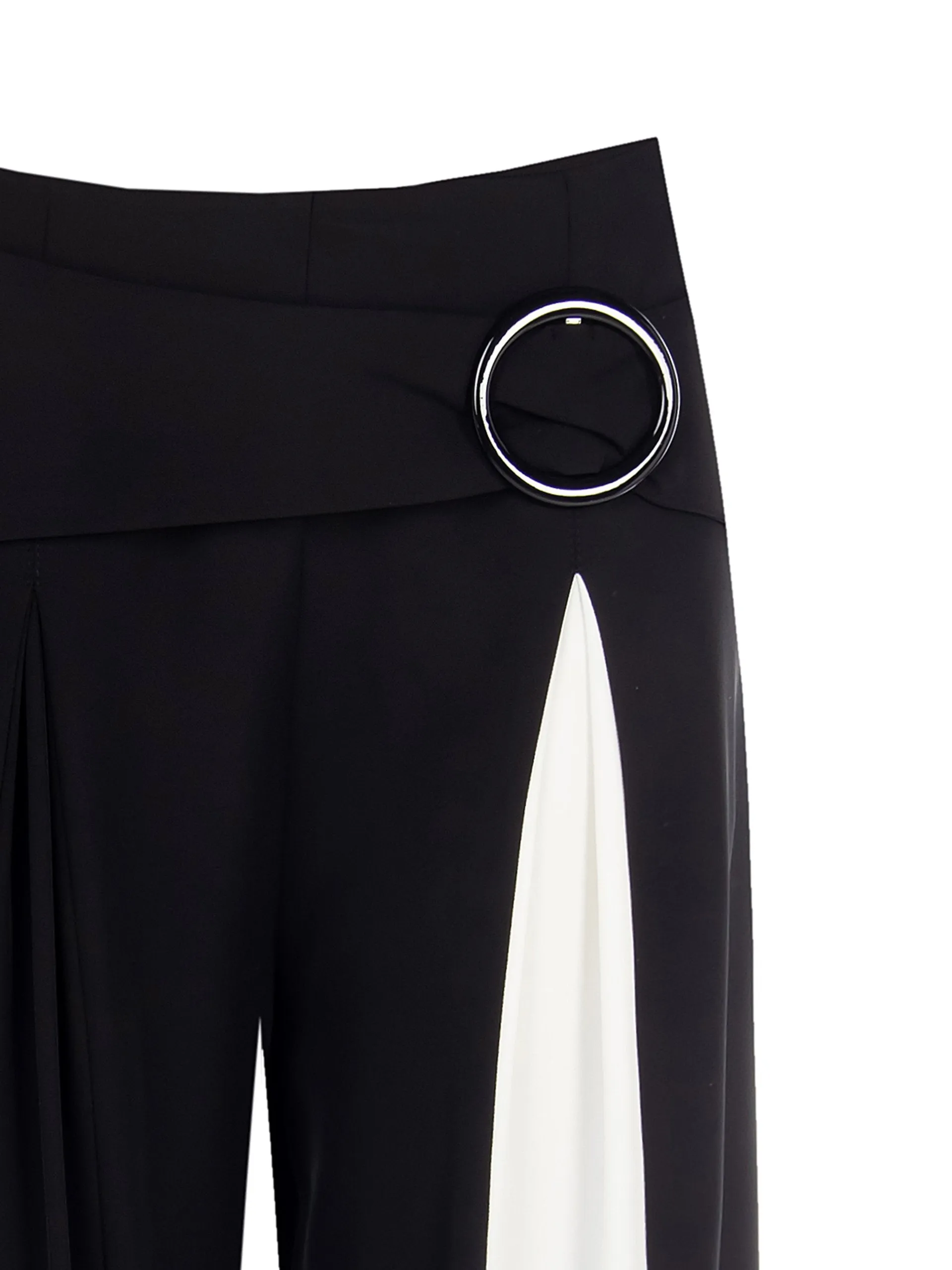 Asymmetrical Wide Leg Trousers