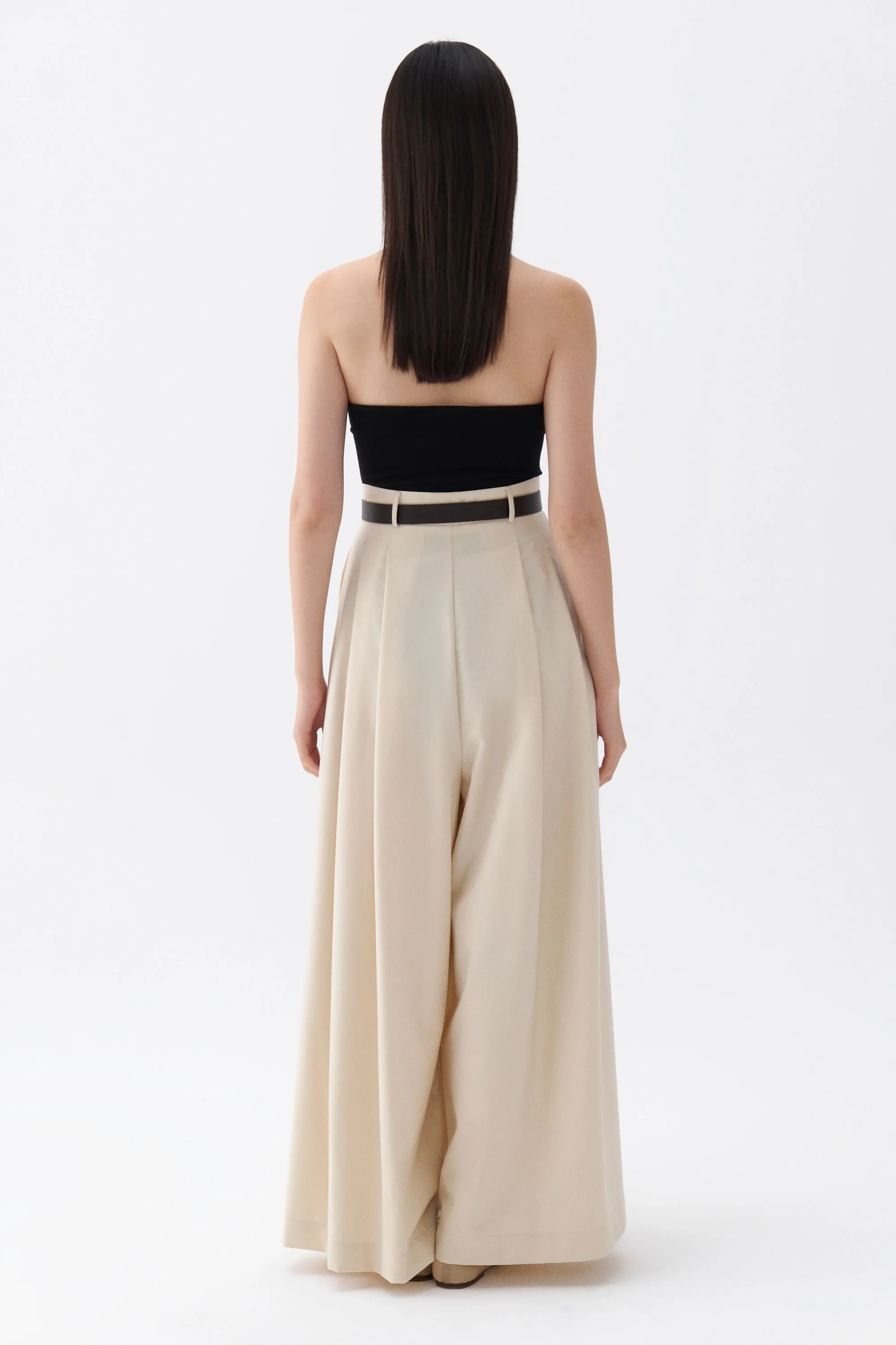 Belted Palazzo Trousers (Final Sale)