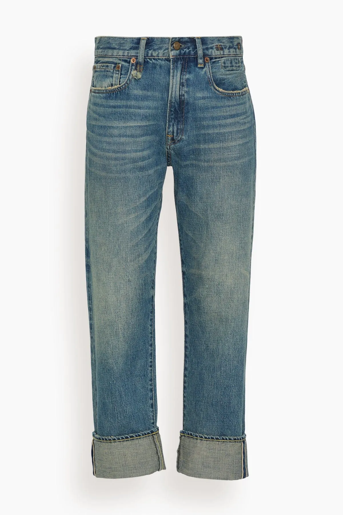 Boyfriend Jean in Aspen Selvedge Blue