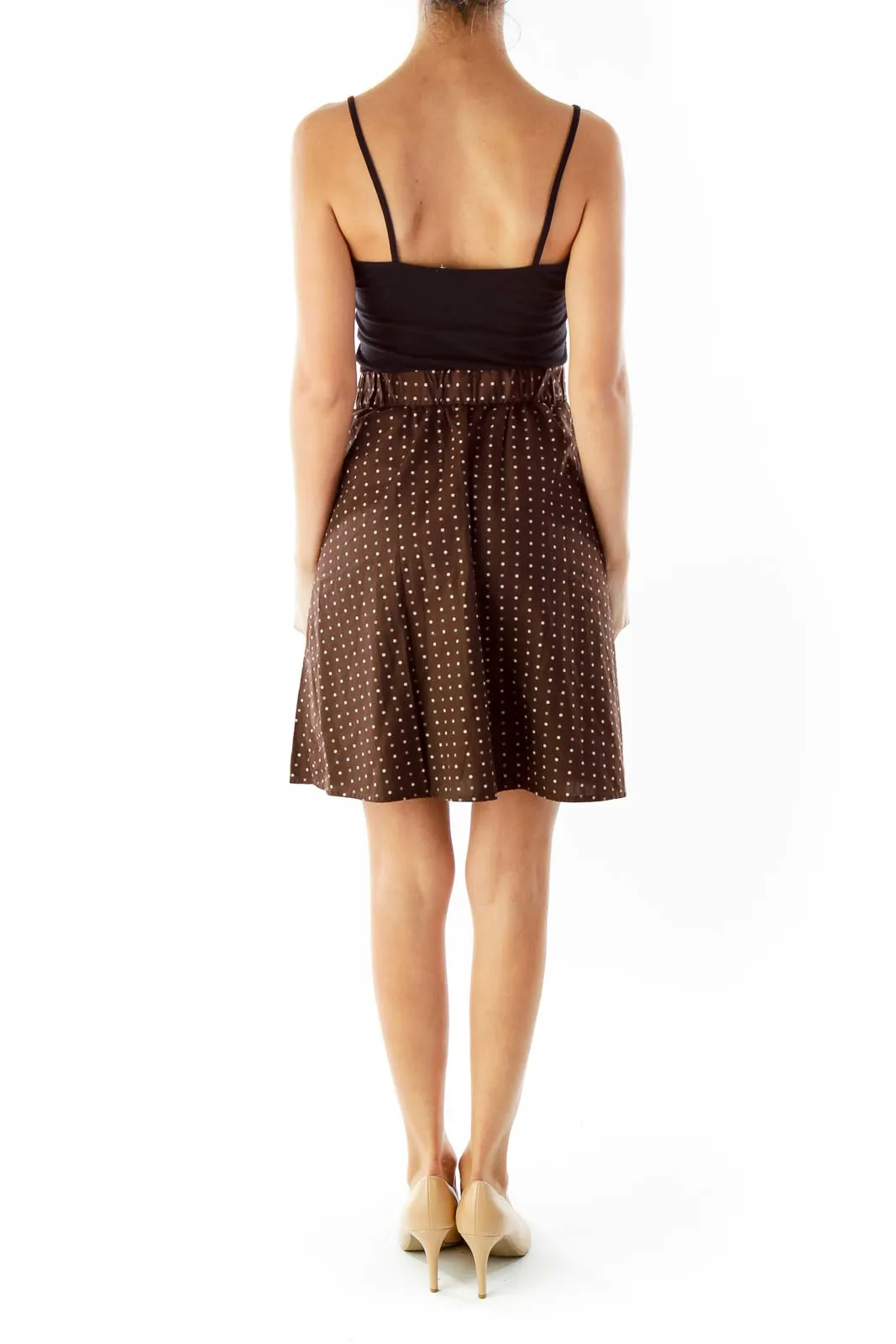 Brown Polka-Dot Skirt