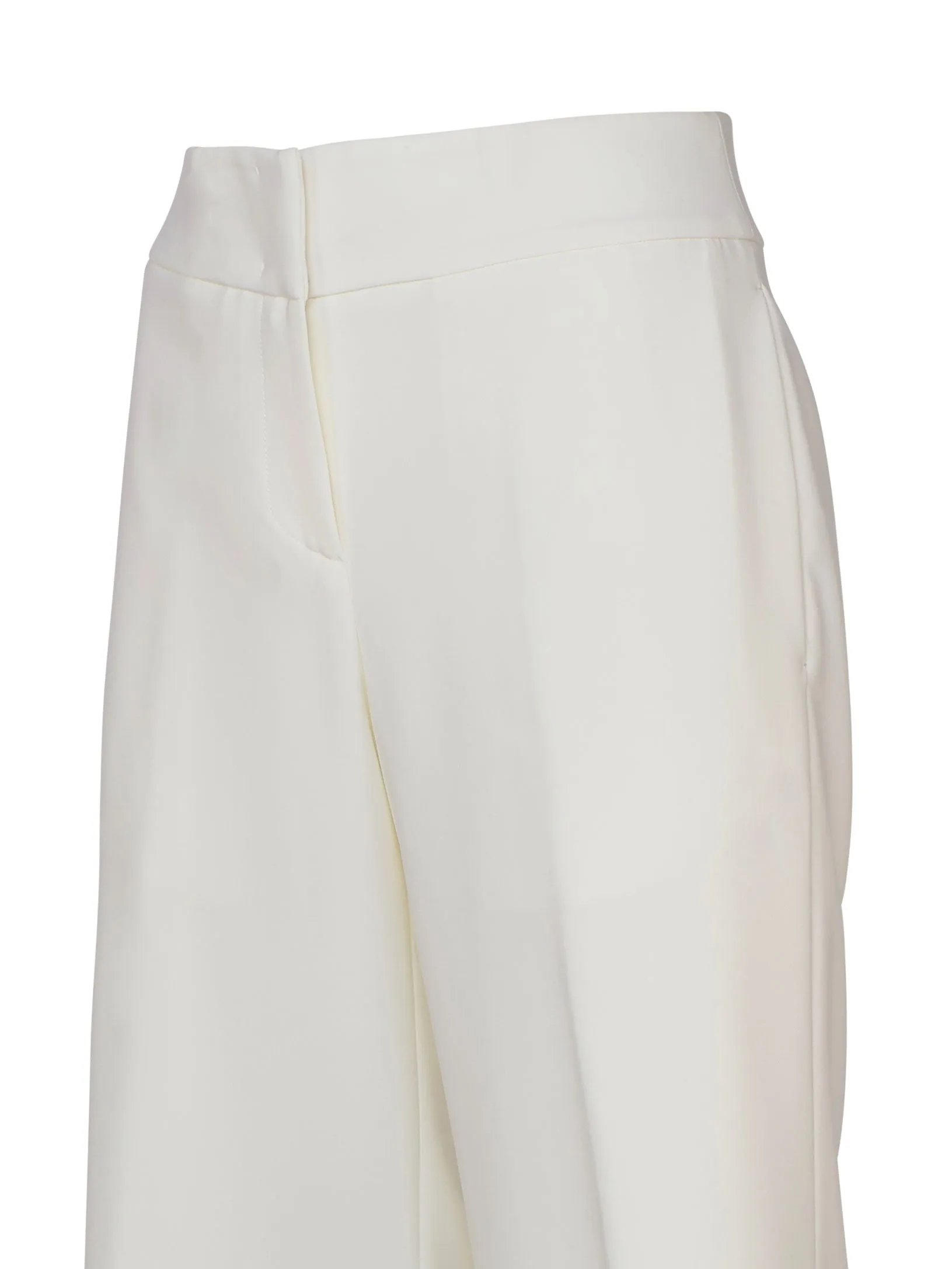 Cream Palazzo Trousers with Pockets