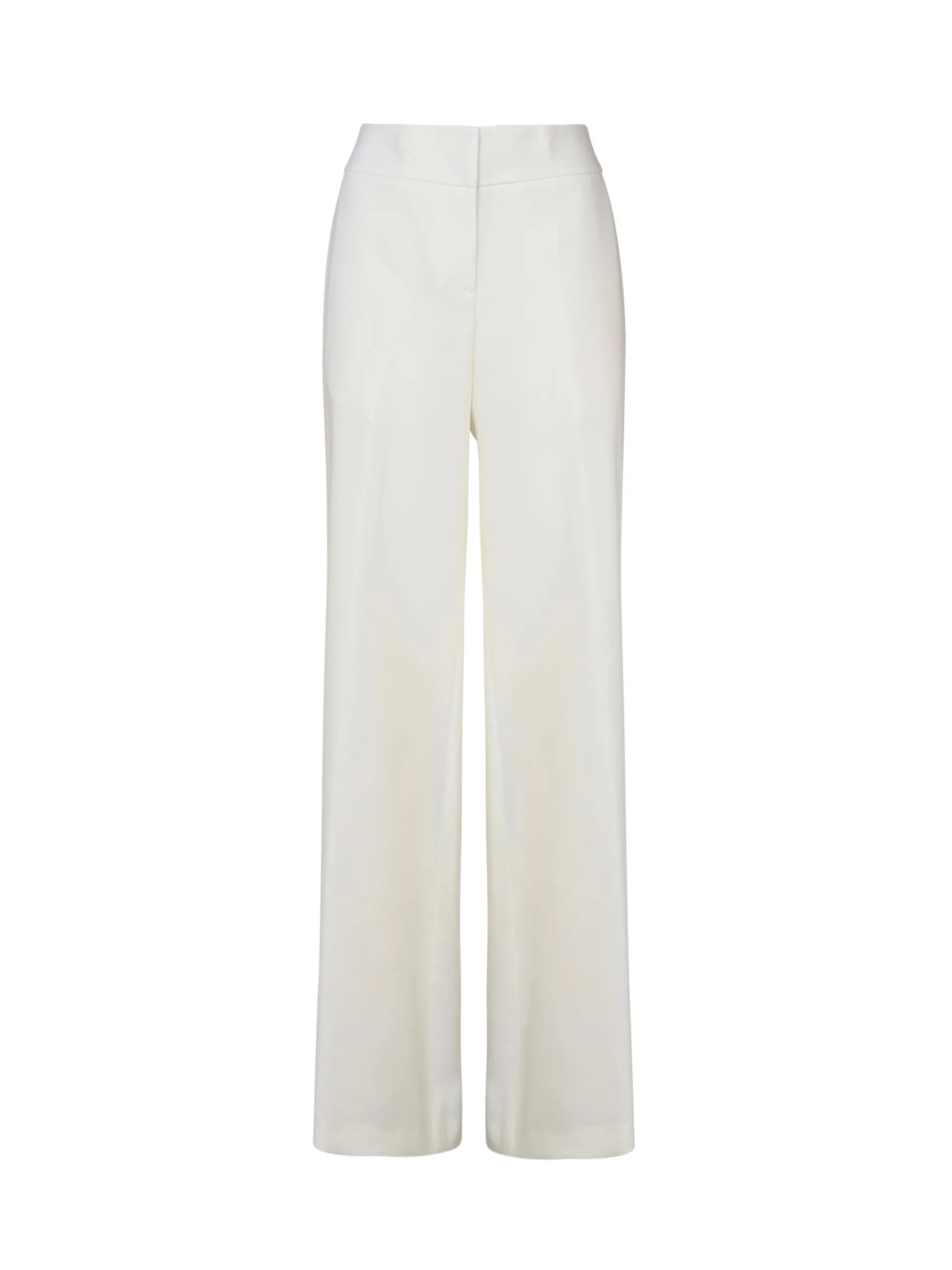 Cream Palazzo Trousers with Pockets