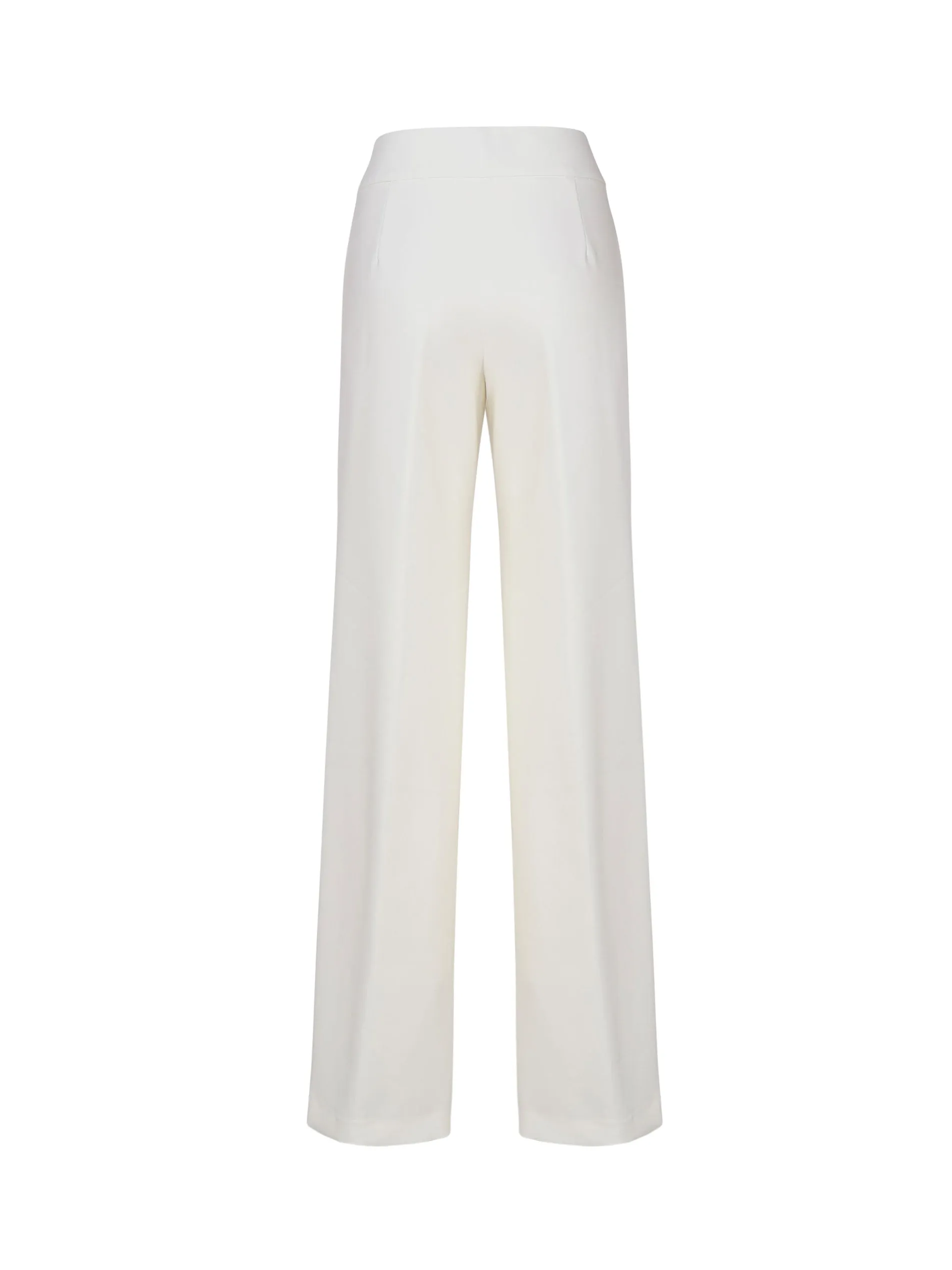 Cream Palazzo Trousers with Pockets