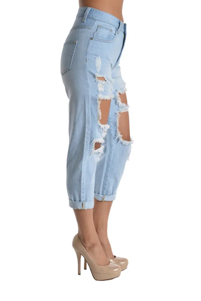 Destroyed Boyfriend Jeans