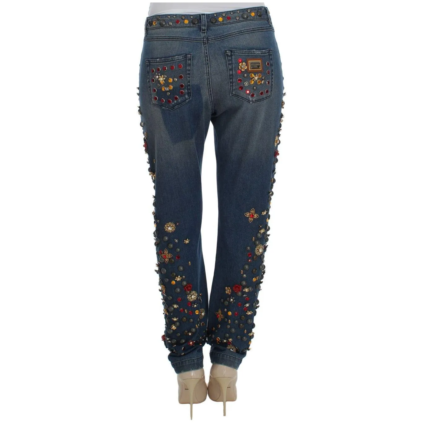 Dolce & Gabbana Enchanted Sicily Embellished Boyfriend Jeans