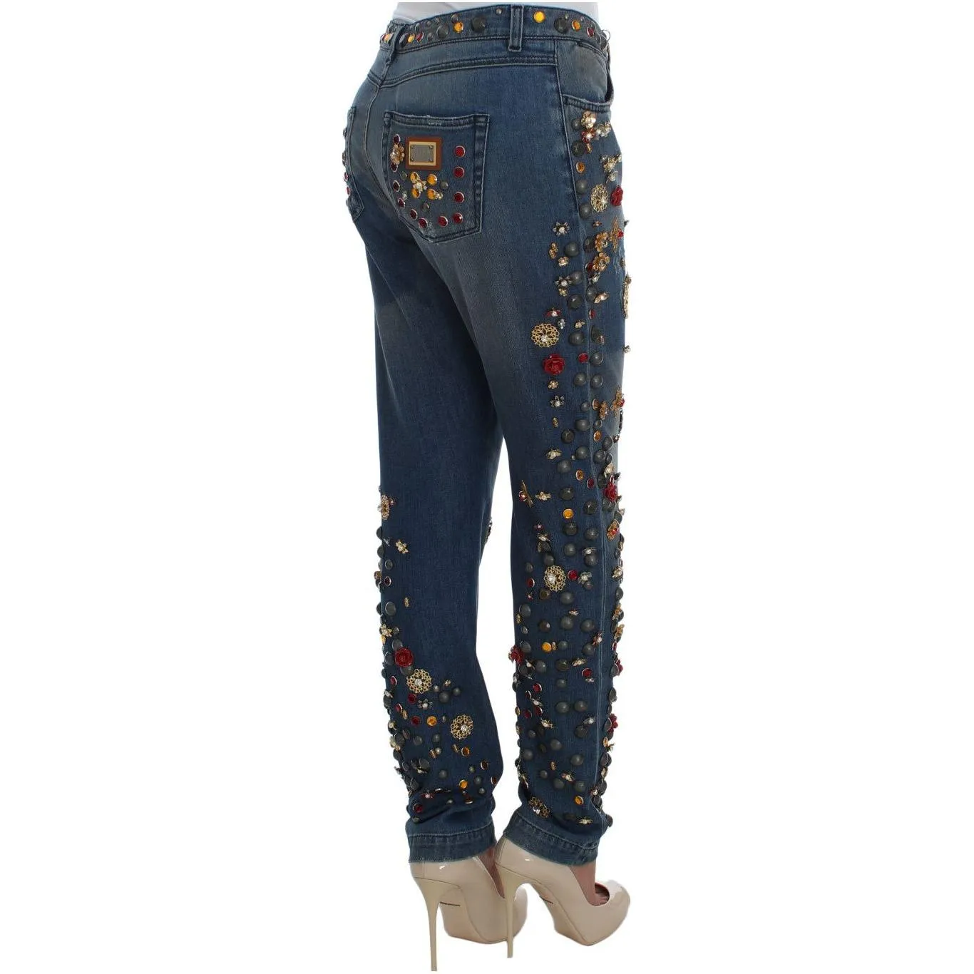 Dolce & Gabbana Enchanted Sicily Embellished Boyfriend Jeans