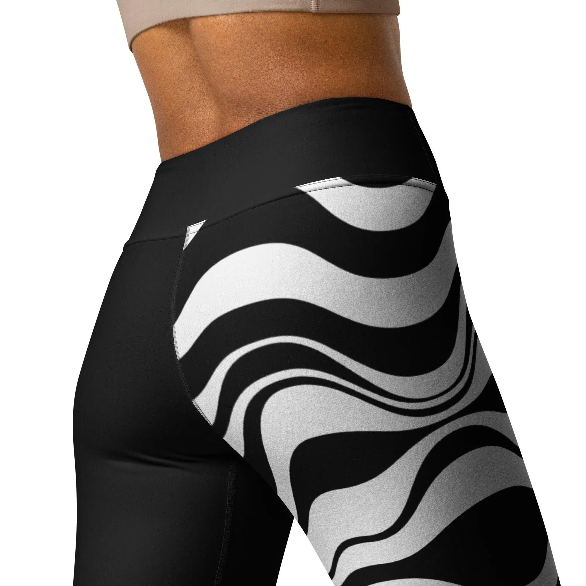 ENERGY WAVES black - Yoga Leggings