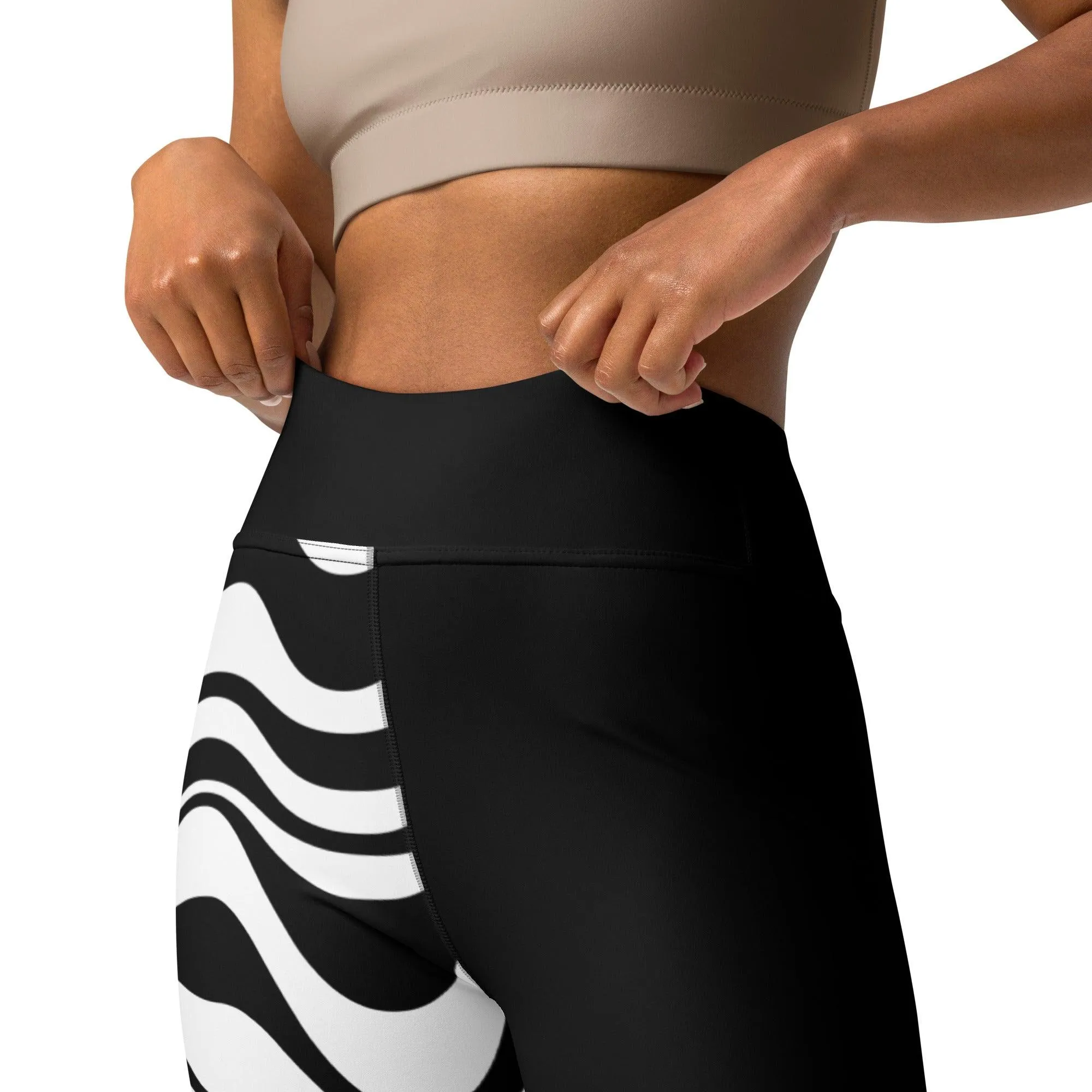 ENERGY WAVES black - Yoga Leggings