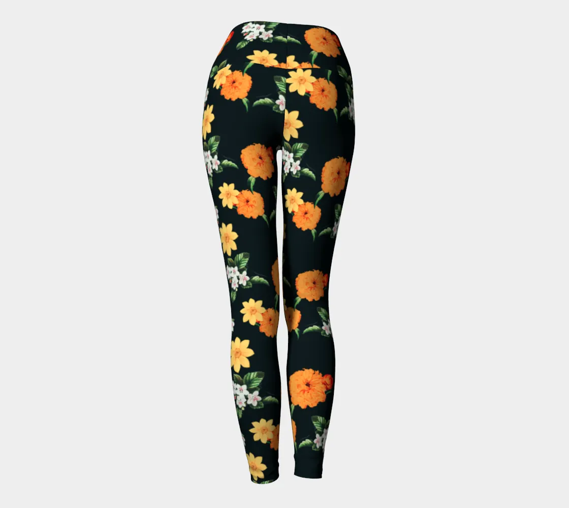 Floral Abyss Yoga Leggings