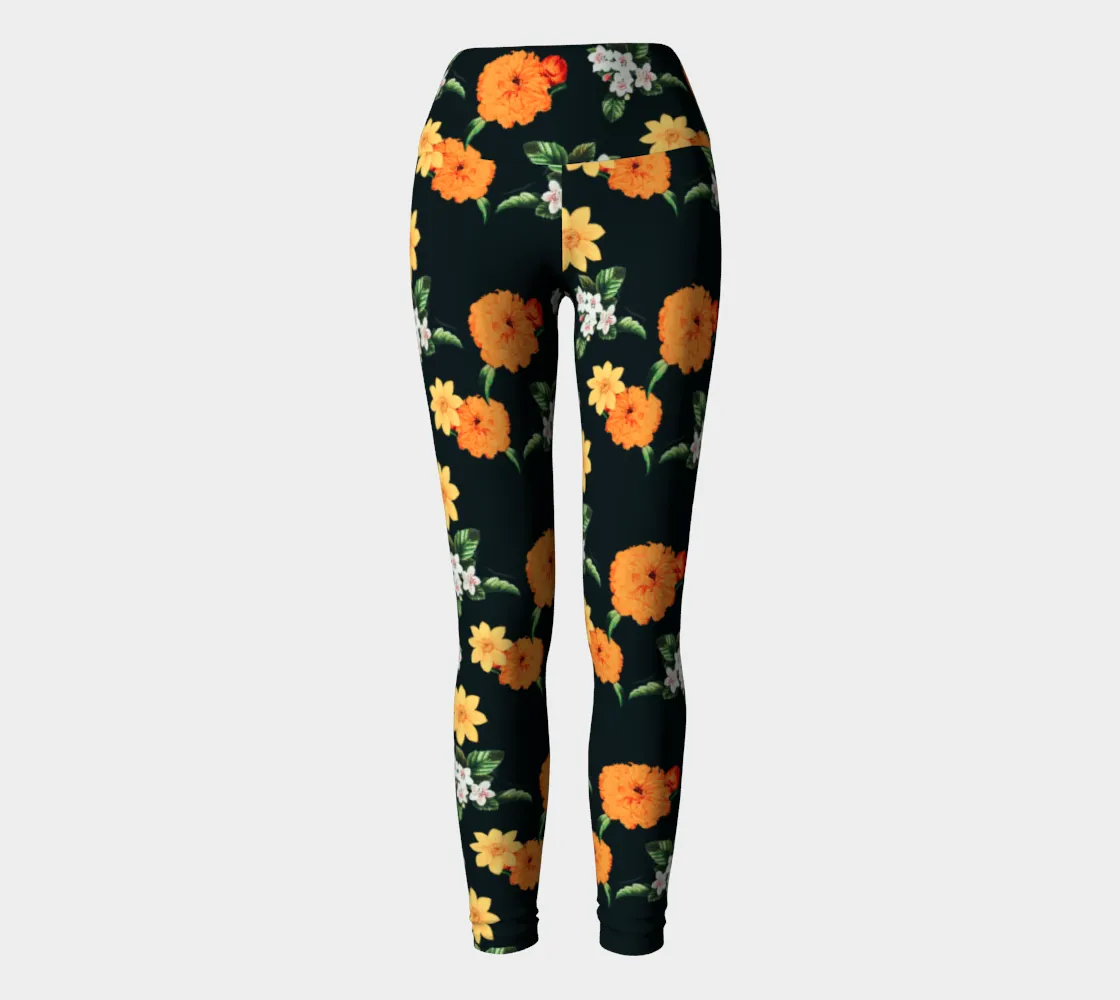 Floral Abyss Yoga Leggings