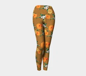 Floral Polkadot Yoga Leggings