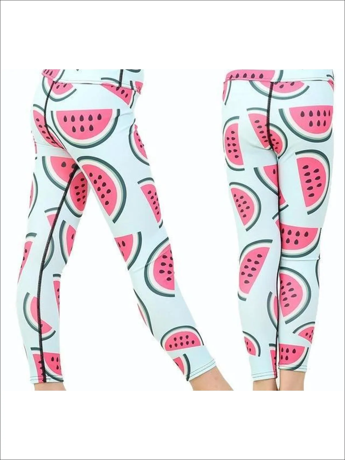 Girls Striped Unicorn Leggings (11 Style Options)