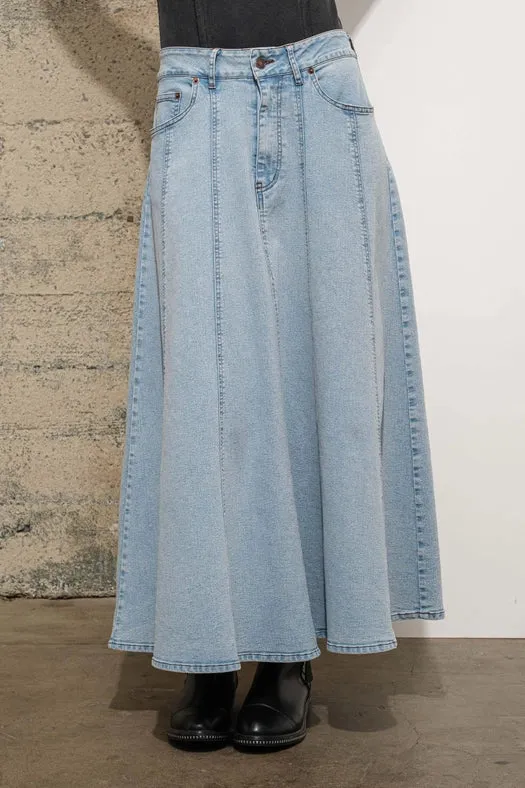 High Waist Vintage Full Long Skirt