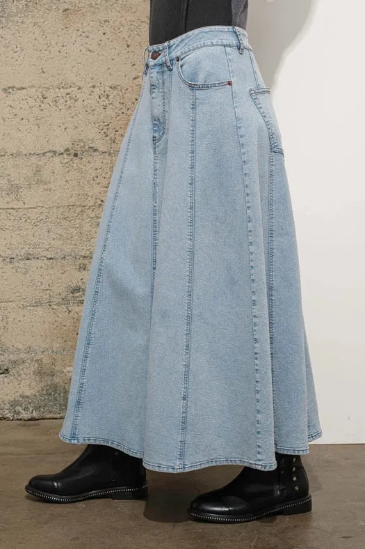 High Waist Vintage Full Long Skirt