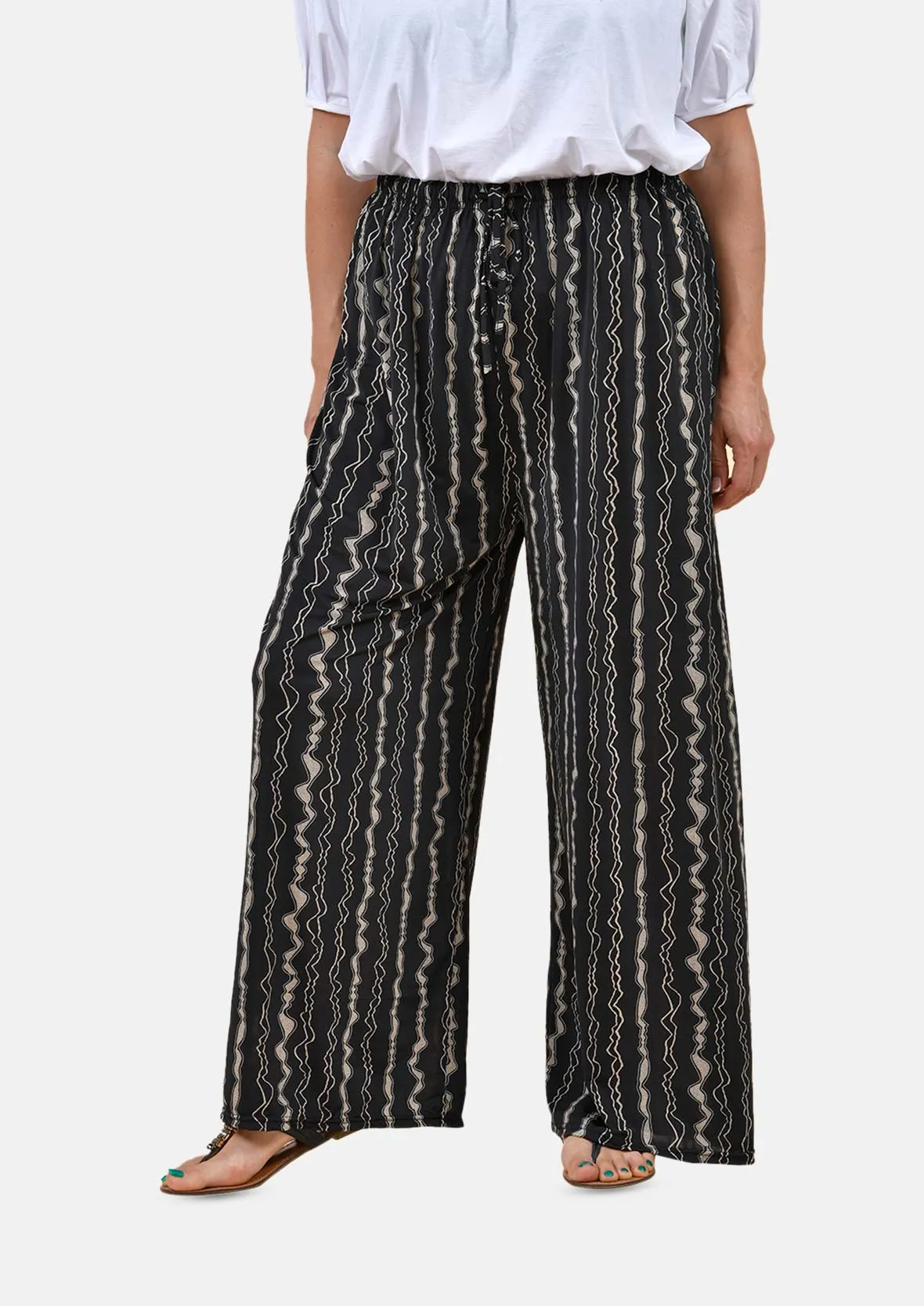 High Waist Wide Leg Trousers