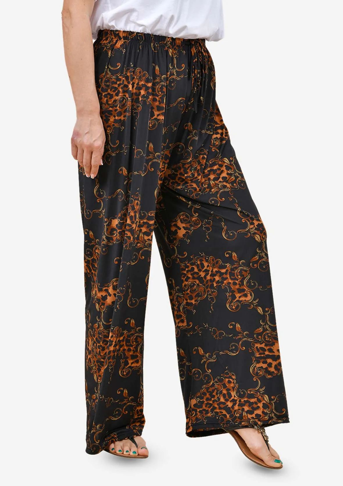 High Waist Wide Leg Trousers