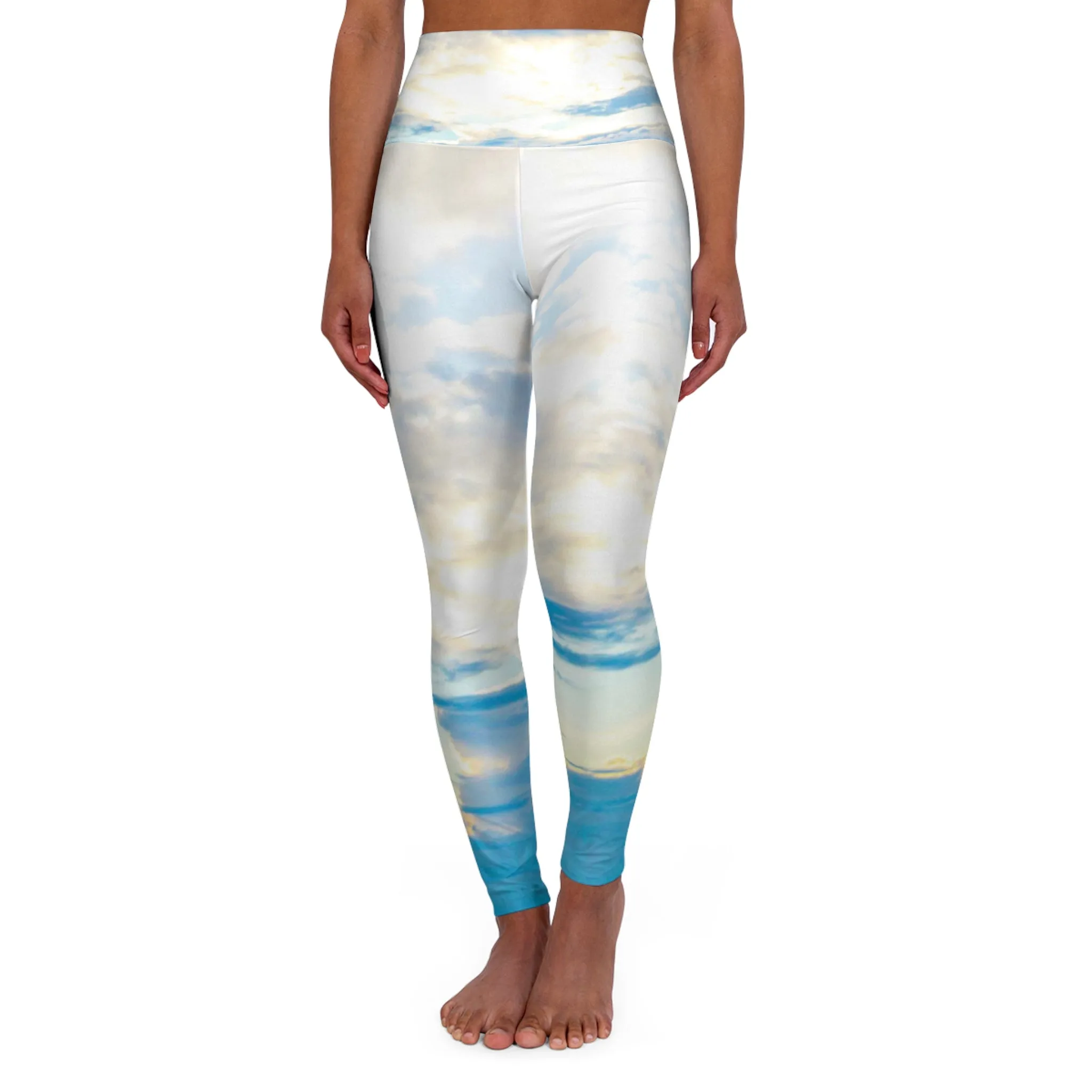 High Waisted Yoga Leggings| Skinny Fit Yoga Leggings| AOP