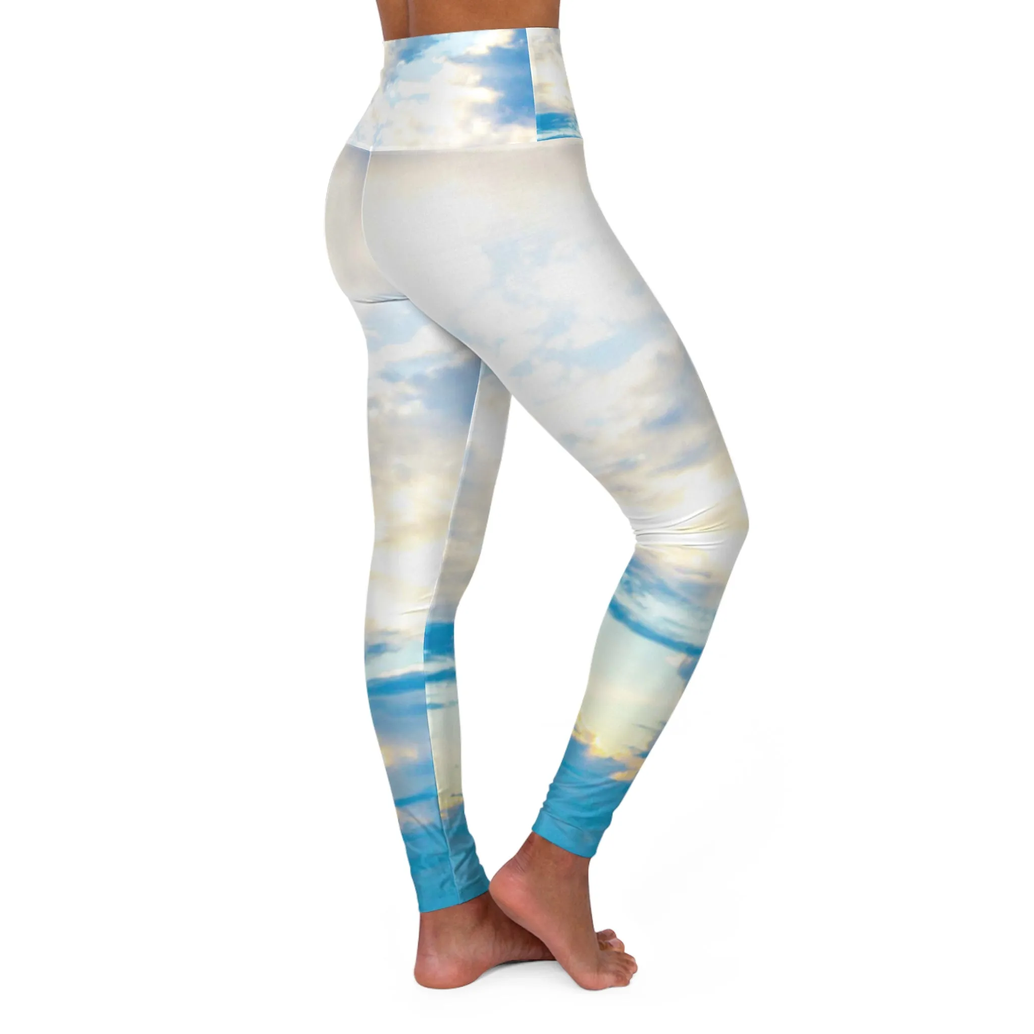 High Waisted Yoga Leggings| Skinny Fit Yoga Leggings| AOP