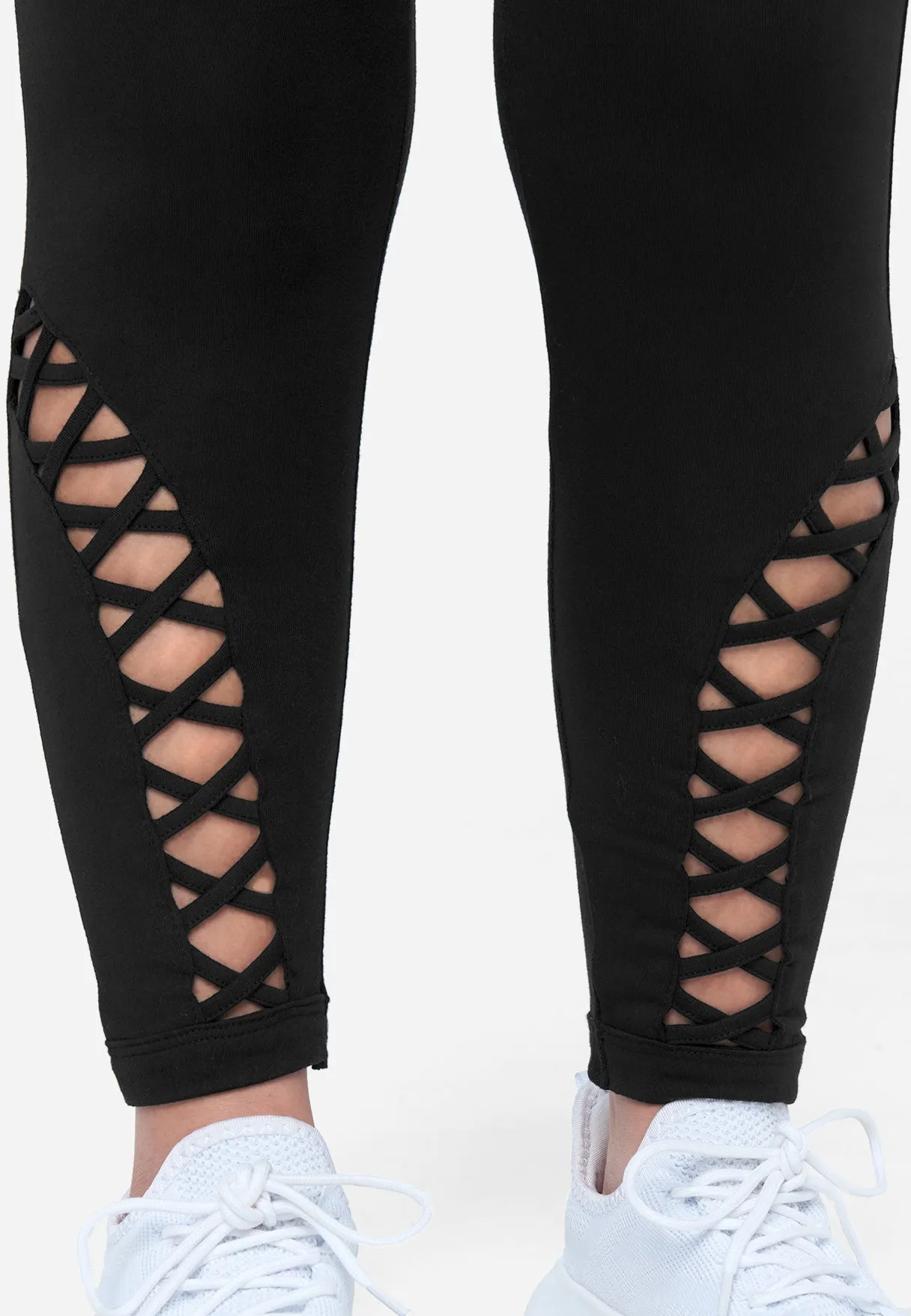 Lattice Ankle Detail Legging