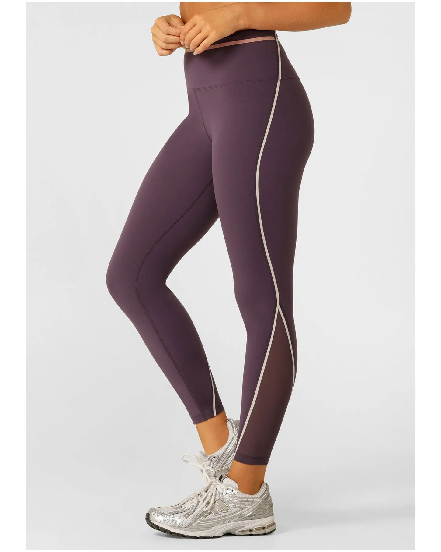 Lorna Jane Podium Ankle Biter Leggings - Midnight Plum