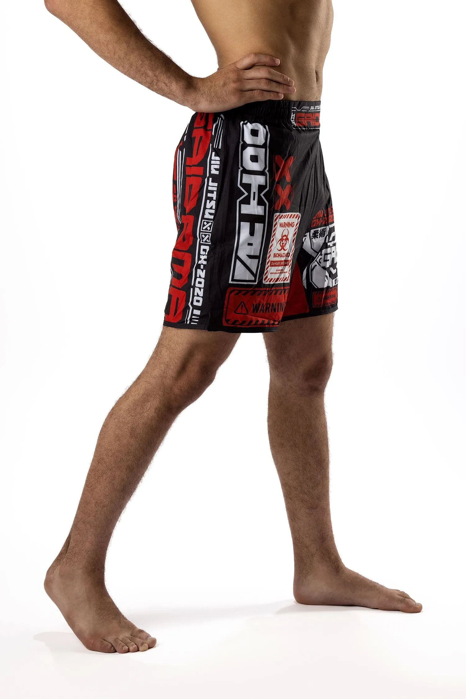 Men's Cyber Fox Art Wear Jiu Jitsu Board Shorts