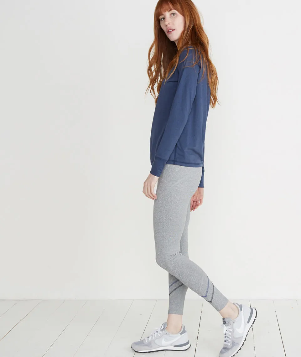 Mia Sport Legging in Heather Grey