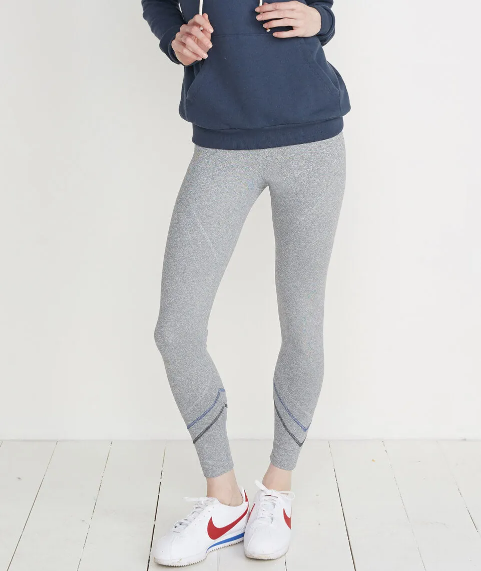 Mia Sport Legging in Heather Grey