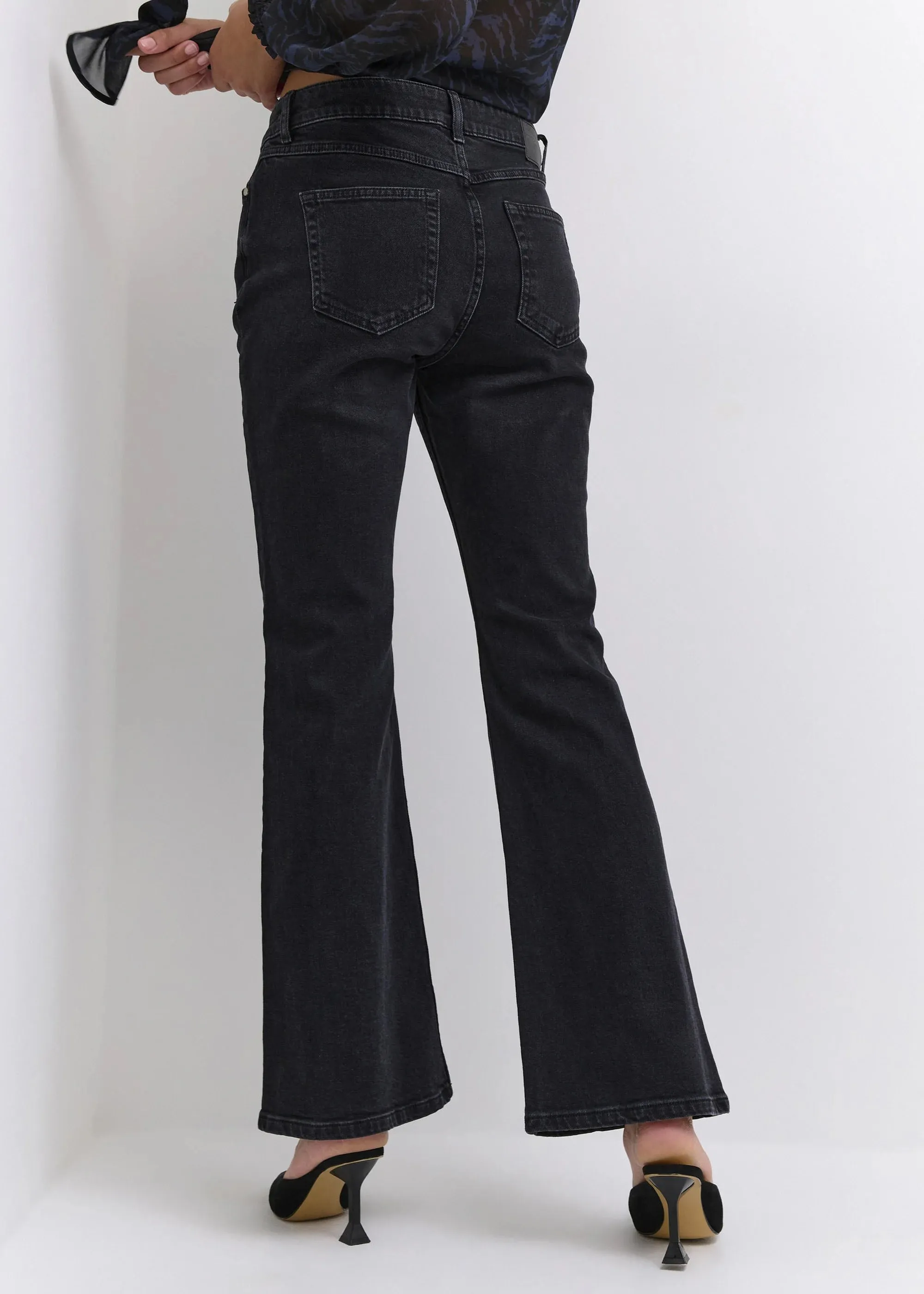 My Essential Wardrobe StellaMW 134 High Bootcut dark grey