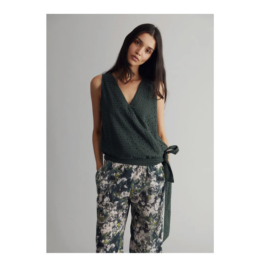 Nari Palazzo Trousers Teal Green