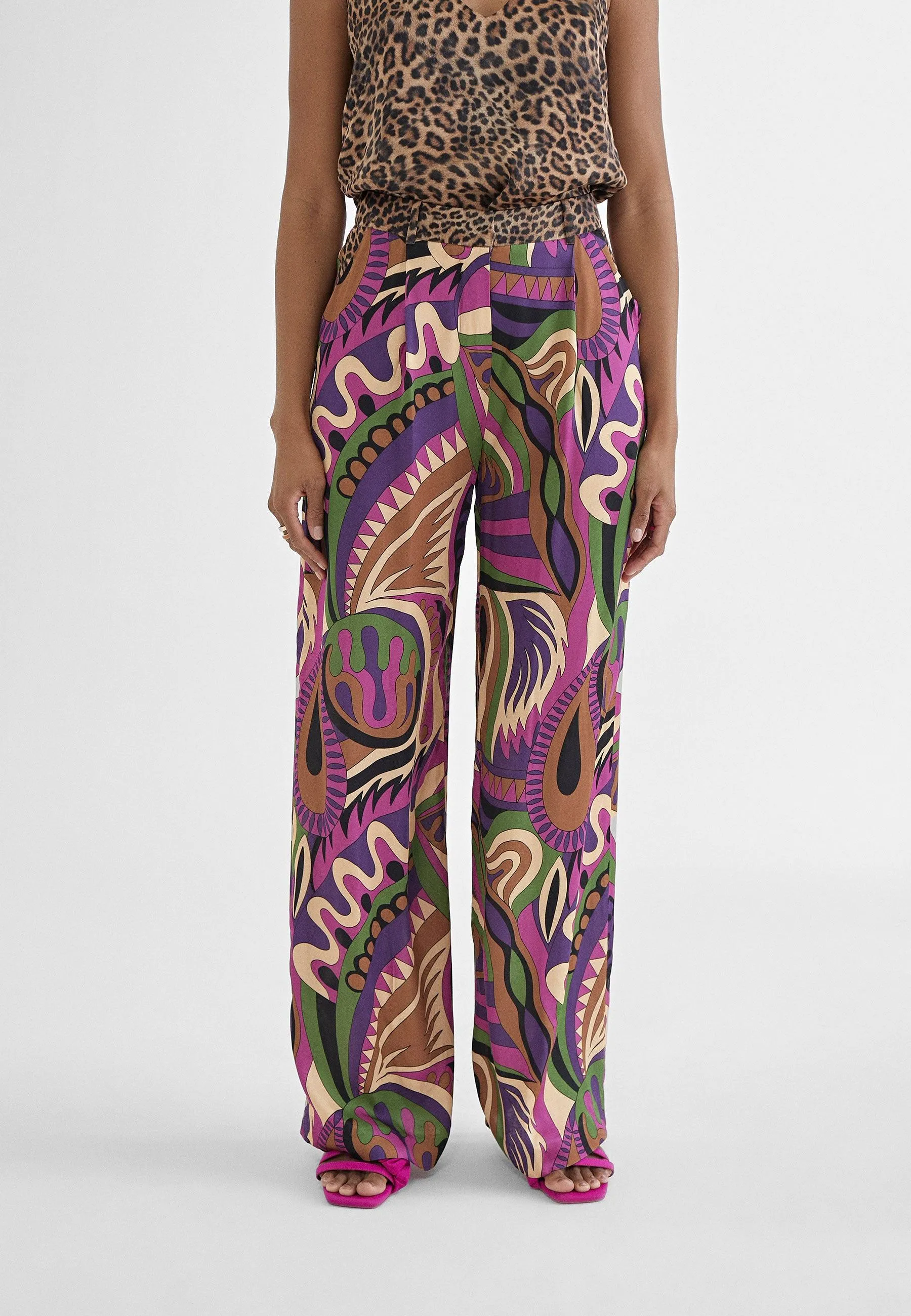 Palazzo flowing trousers