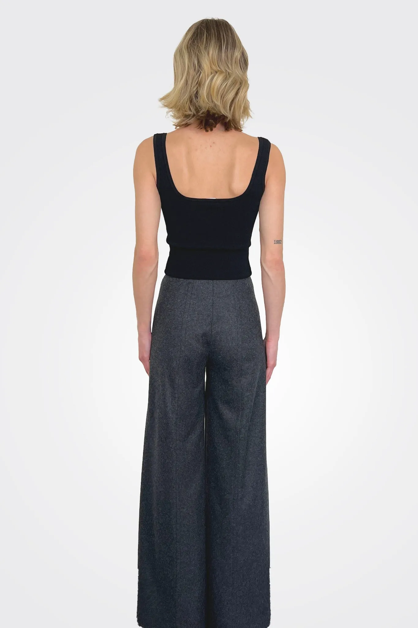 Palazzo Trousers - Anthracite