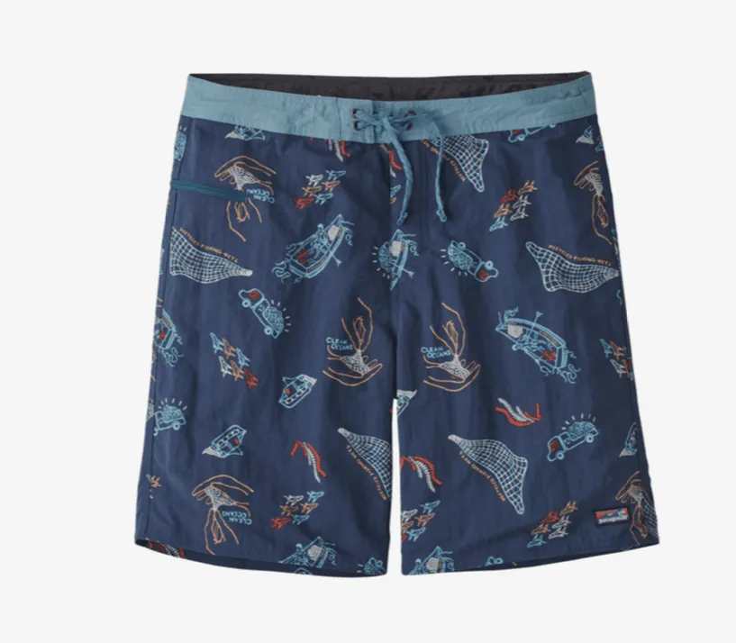 Patagonia Wavefarer Boardshorts - 19" Clean Currents: Tidepool Blue