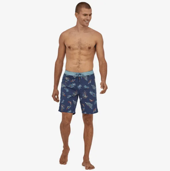 Patagonia Wavefarer Boardshorts - 19" Clean Currents: Tidepool Blue