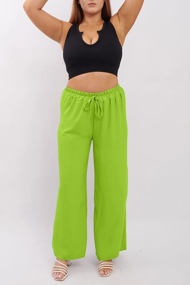 Plain Wide Leg Palazzo