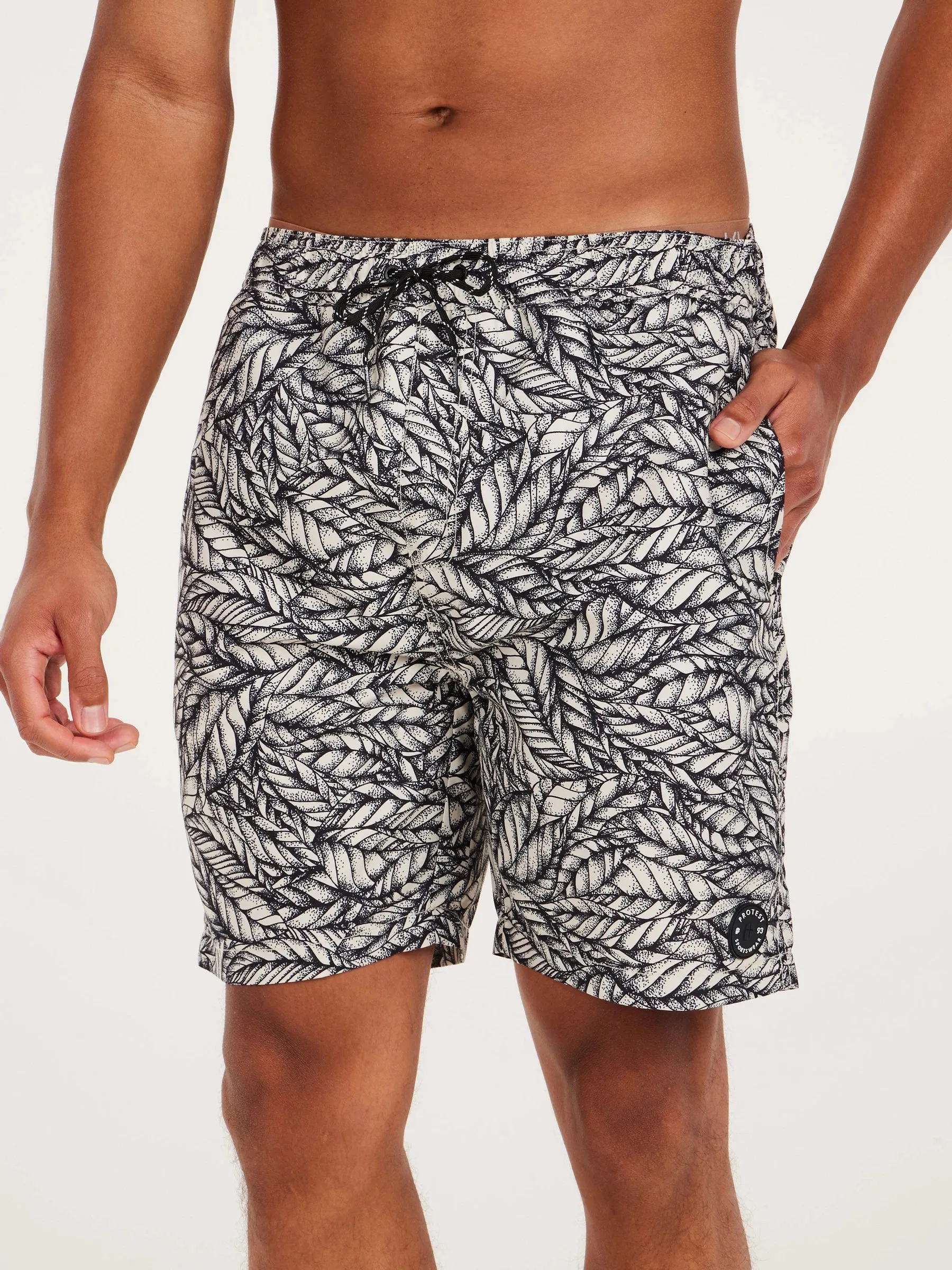 Protest PRTYUKIS Men's Swim Shorts - Kit Off White