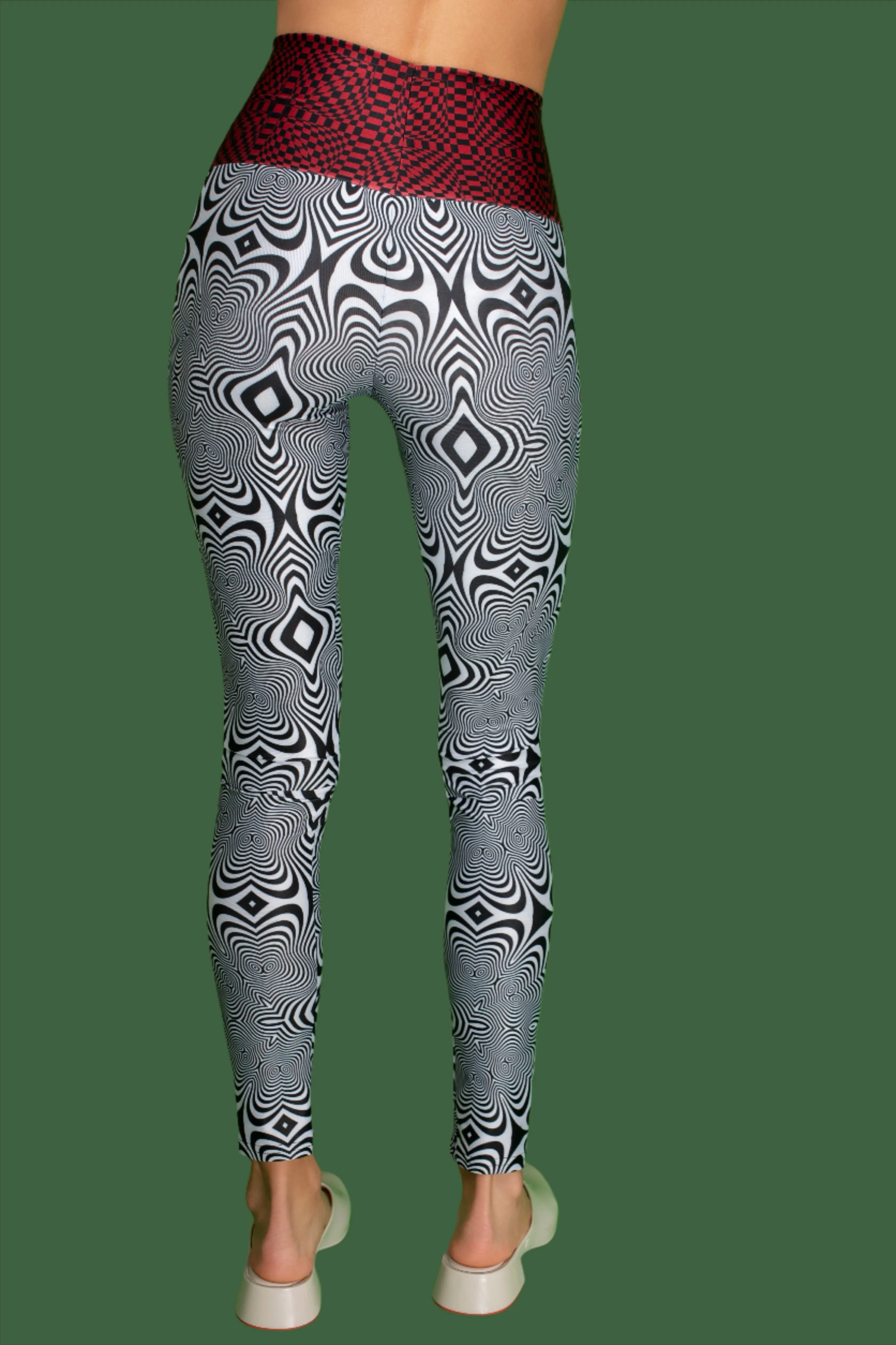 Psychedelia Black & White Leggings