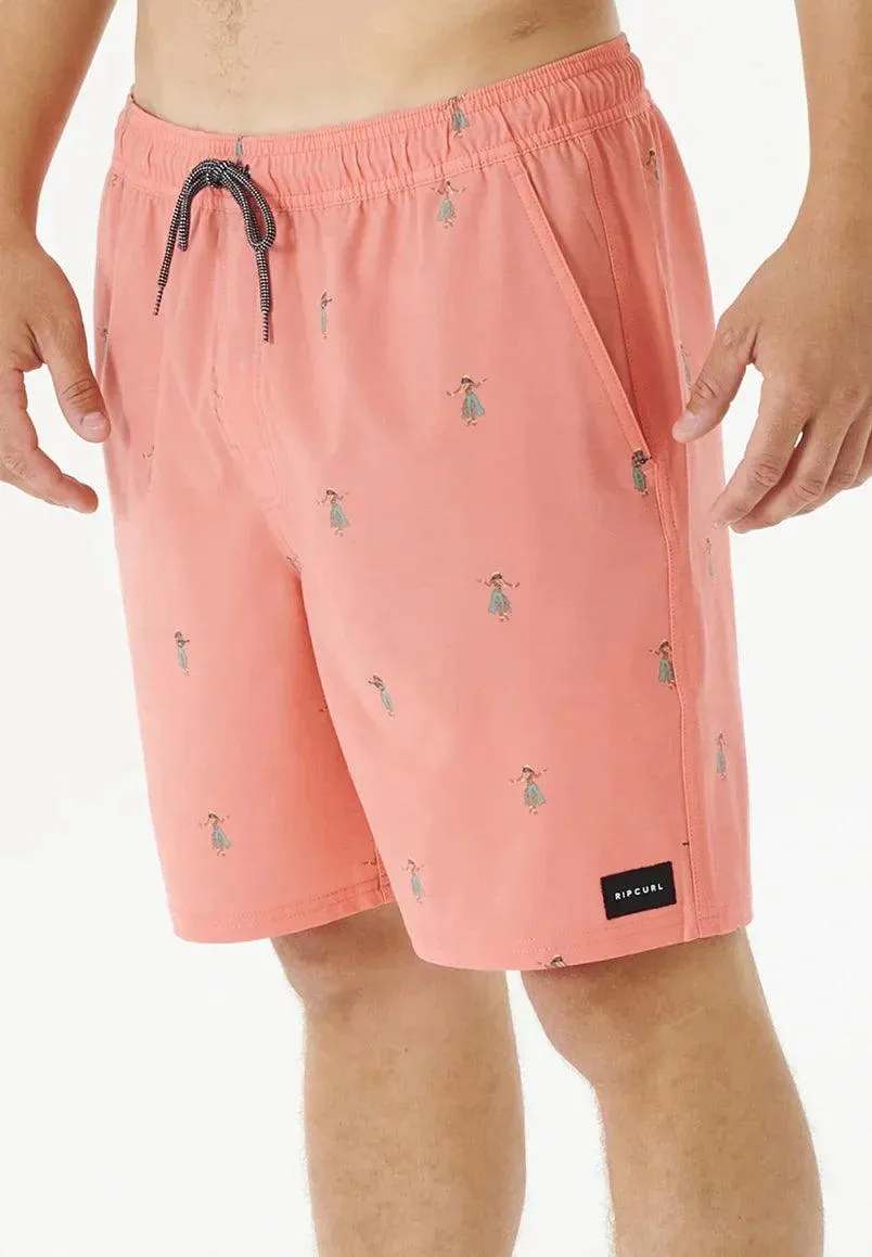 Rip Curl Hula Breach 18" Volley Short Peach