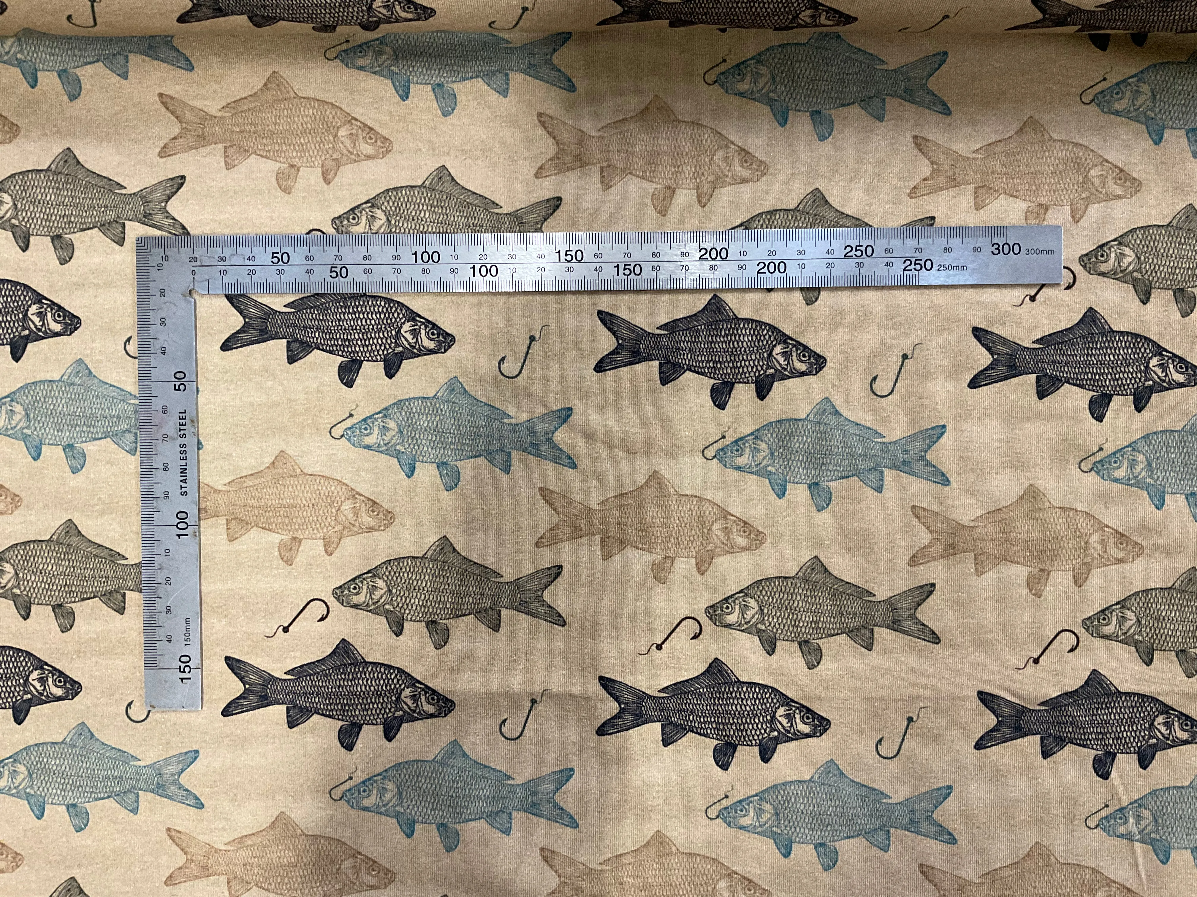 Sale Fishing Cotton Jersey Fabric