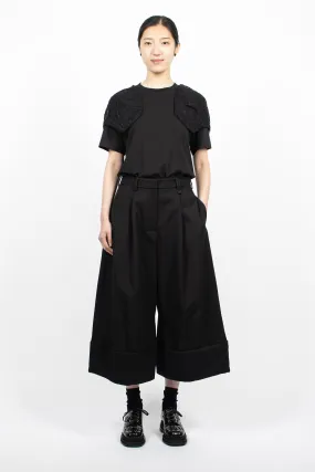 Sculpted Cropped Trouser Black