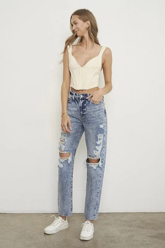 Slim Boyfriend Jeans