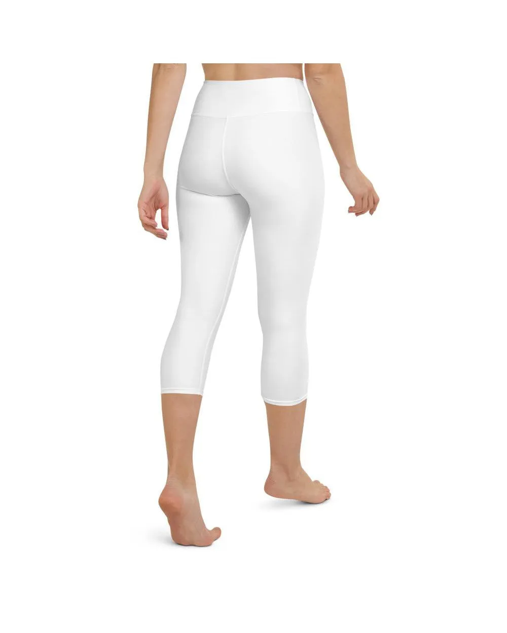 Solid White Yoga Capris