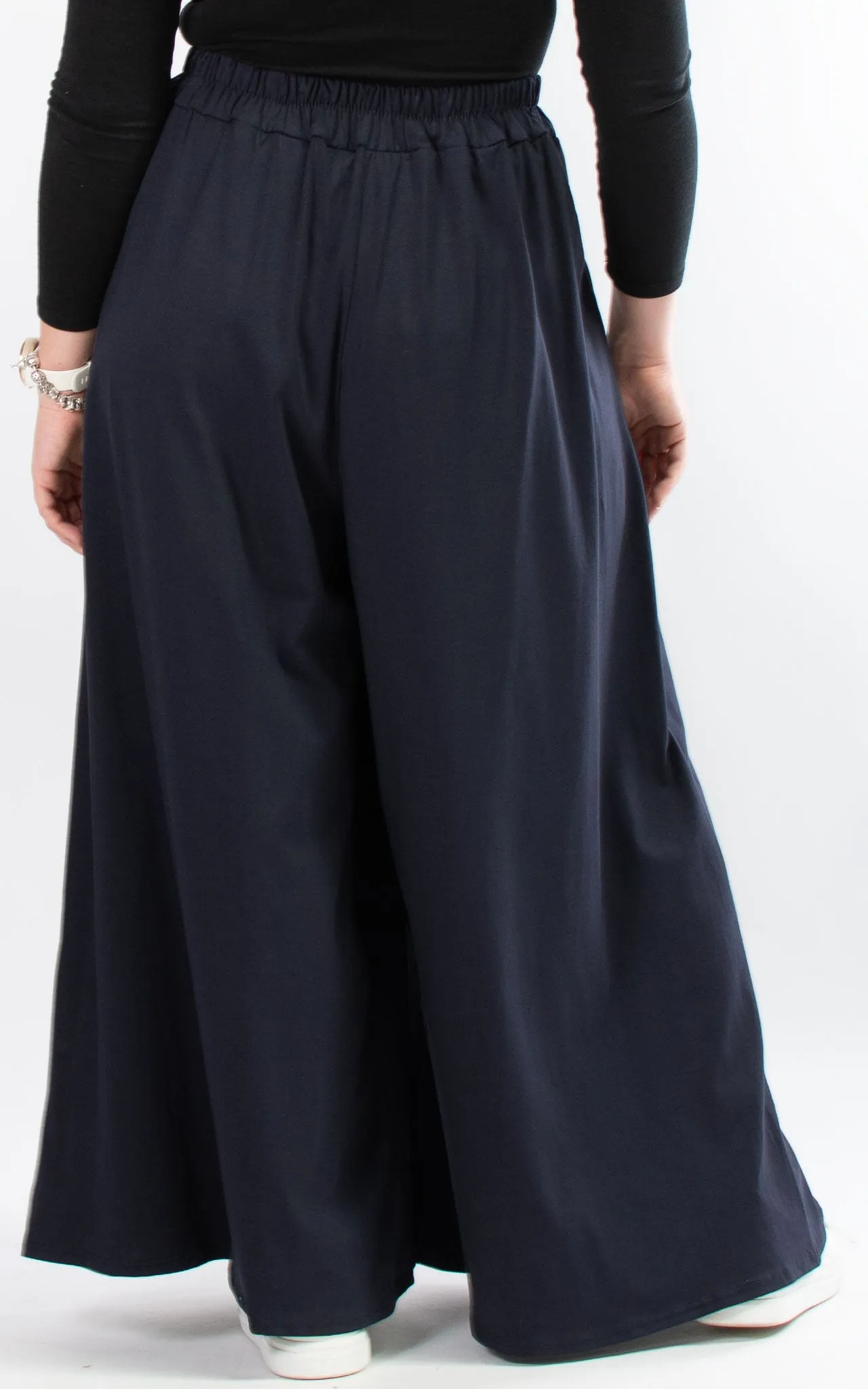 Sue Wide Leg Trousers | Navy