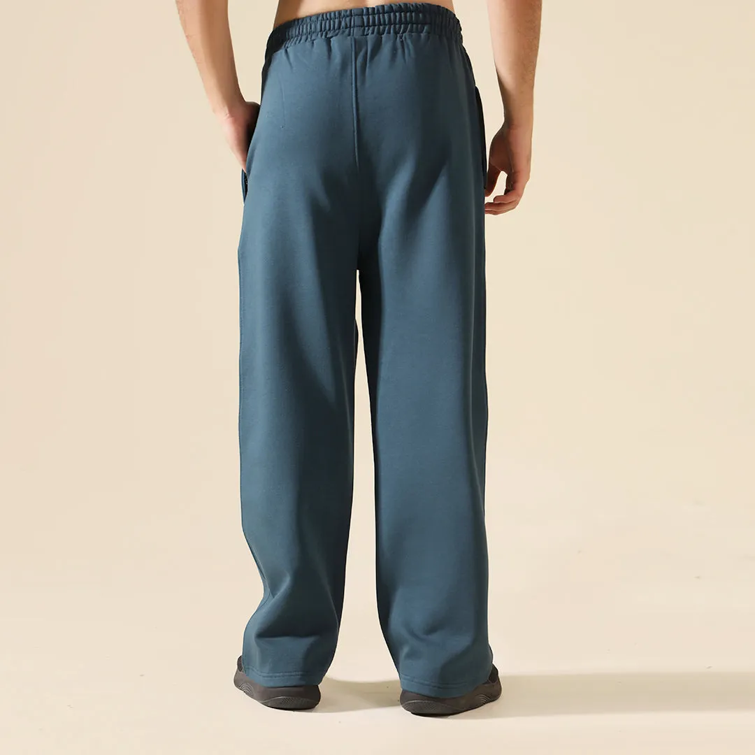 Teal Relax Fit Fleece Trouser