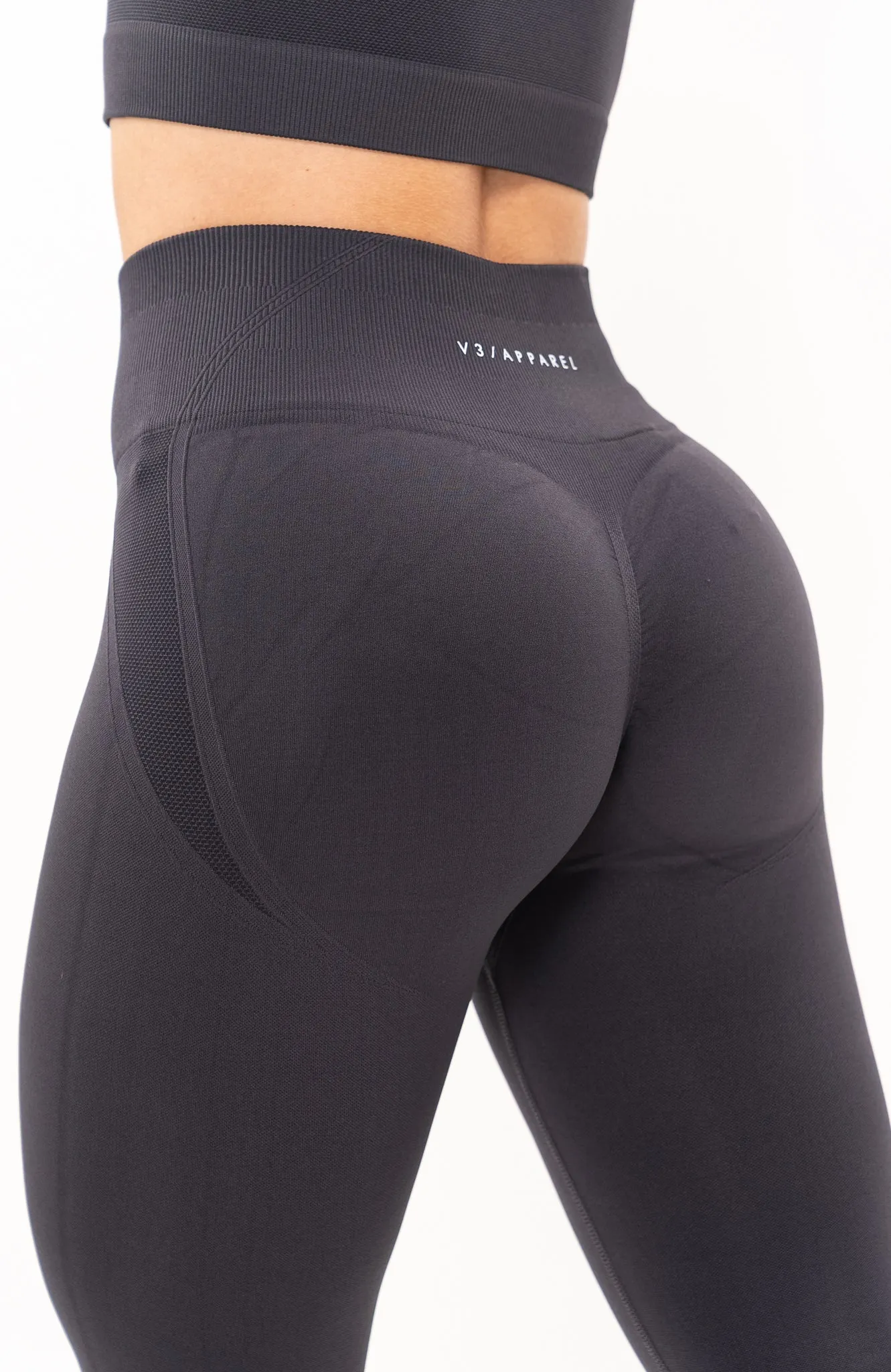 Tempo Seamless Scrunch Leggings - Grey