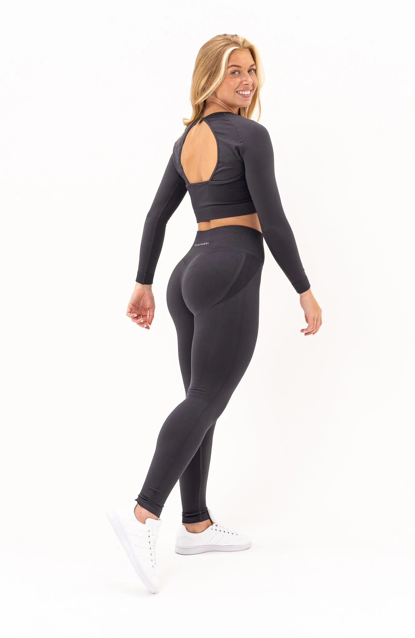 Tempo Seamless Scrunch Leggings - Grey