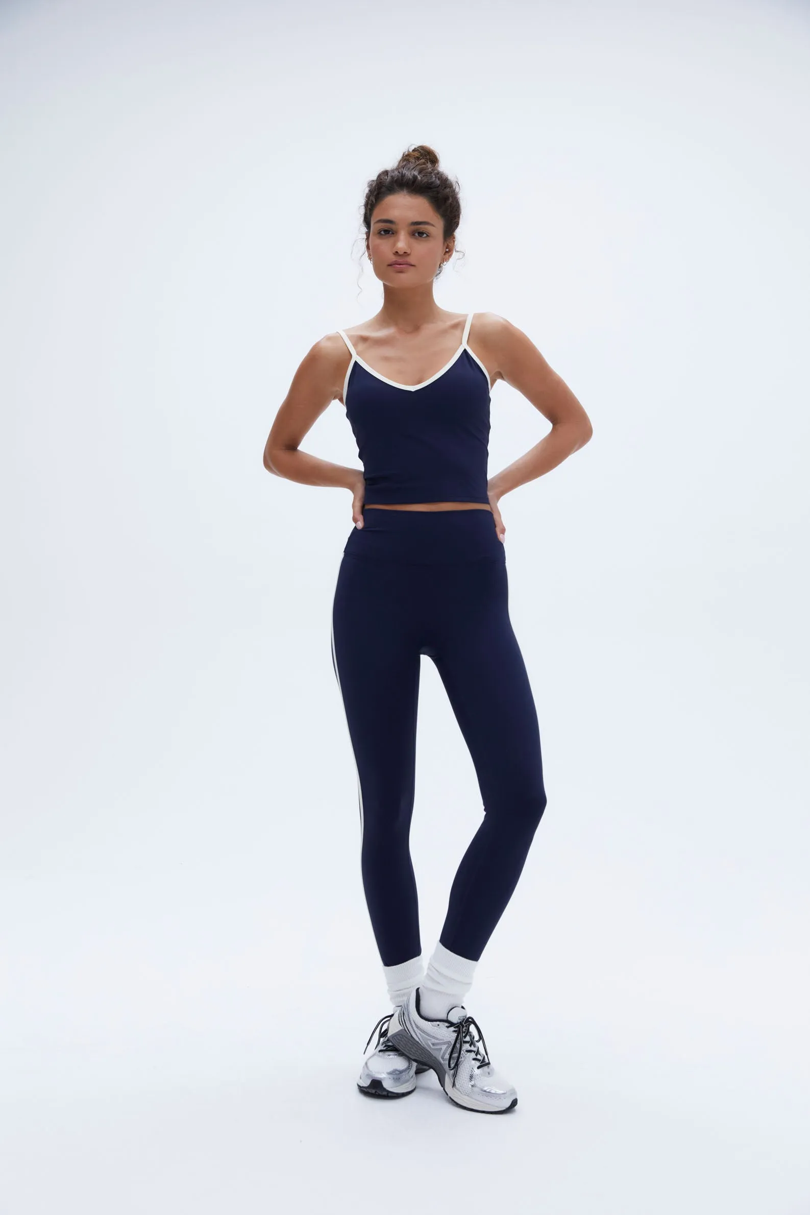 Ultimate Piping Leggings - Navy Blue/Marshmallow