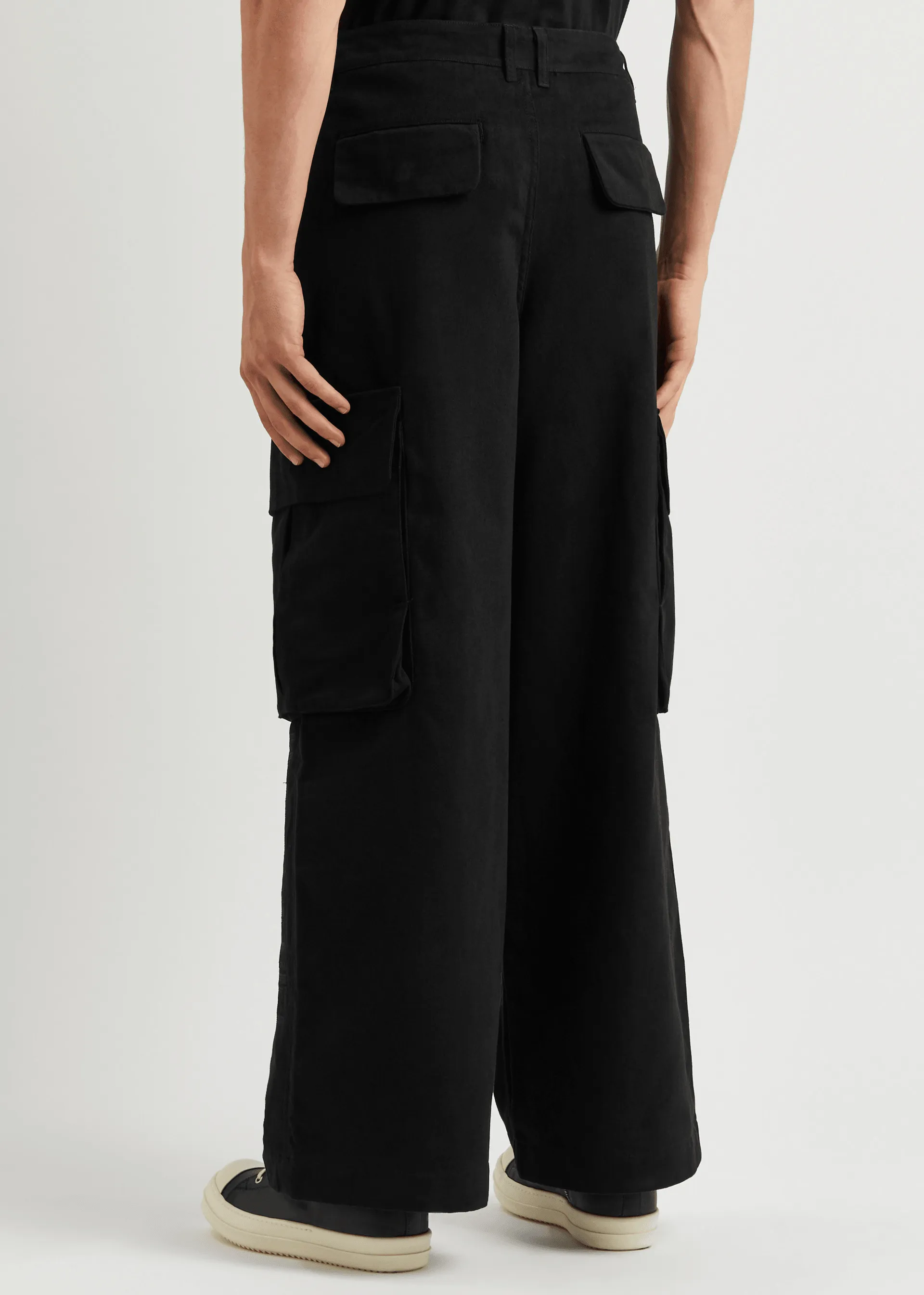 Wide Leg Cargo Black