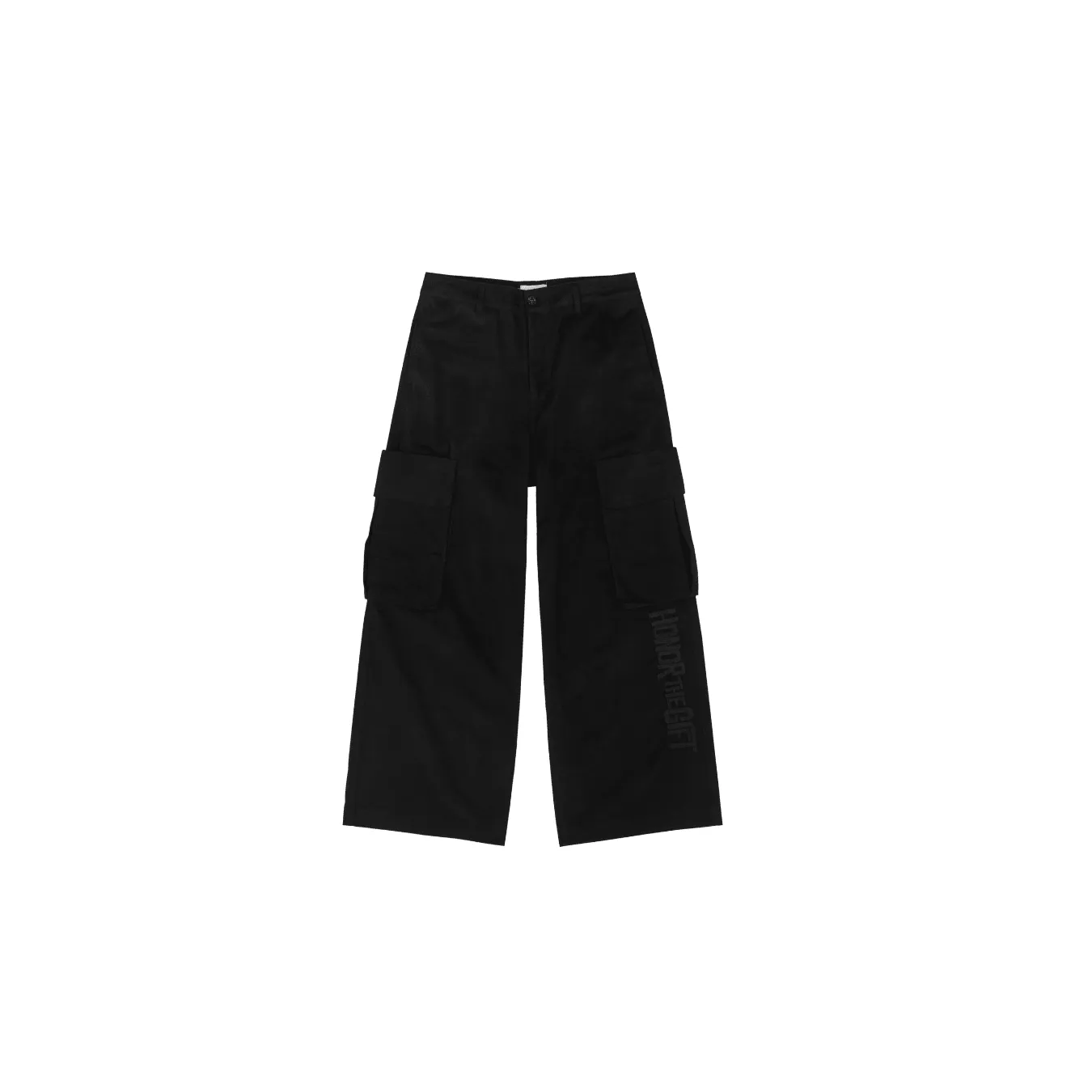 Wide Leg Cargo Black