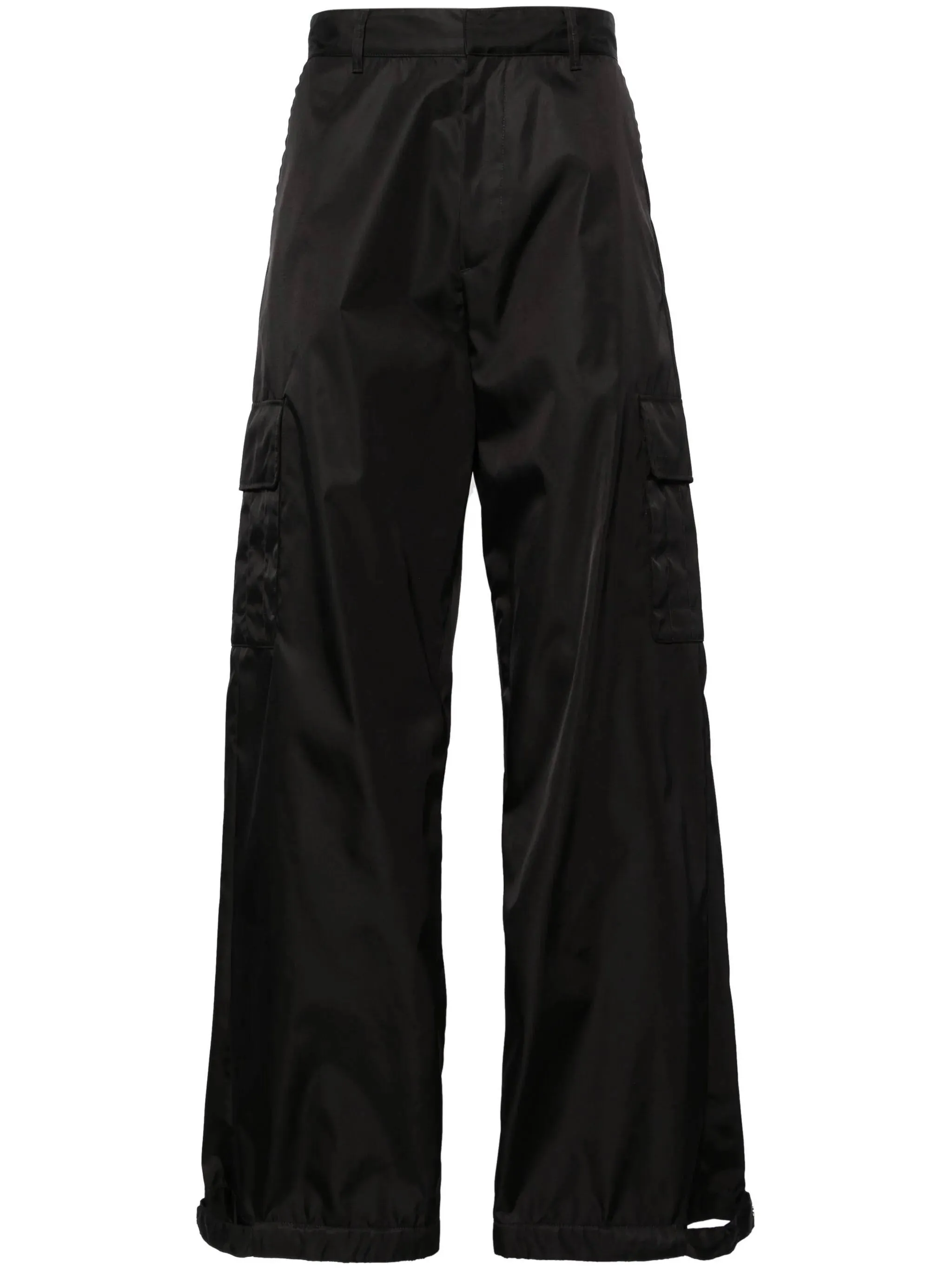 wide-leg cargo trousers