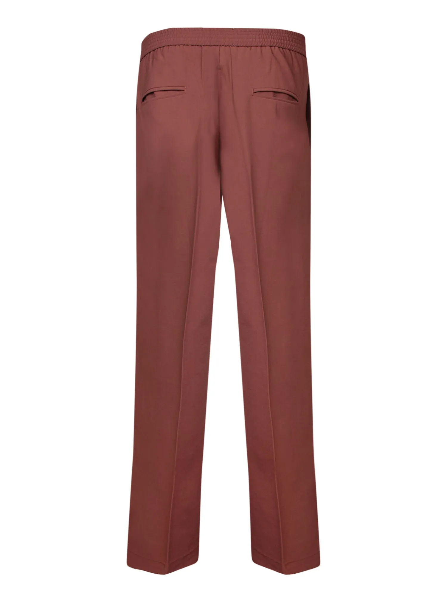 Wide leg rust trousers